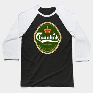 Chainlink Beer Label Baseball T-Shirt